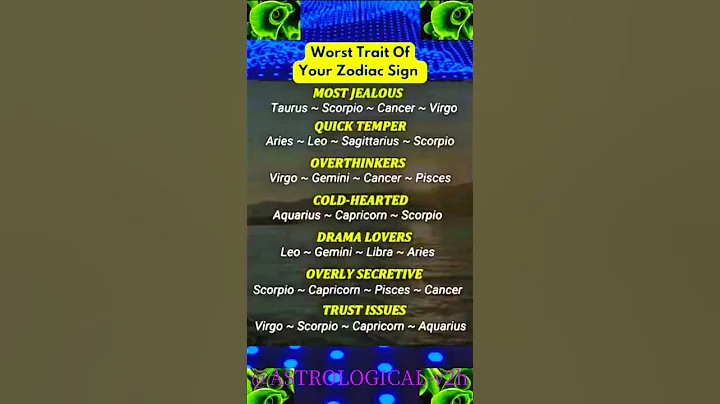 Worst Traits of your Zodiac Sign ☢️☢️☢️☢️☢️#tarot #tarotastro #astrologysign #zodiacsign #astrology