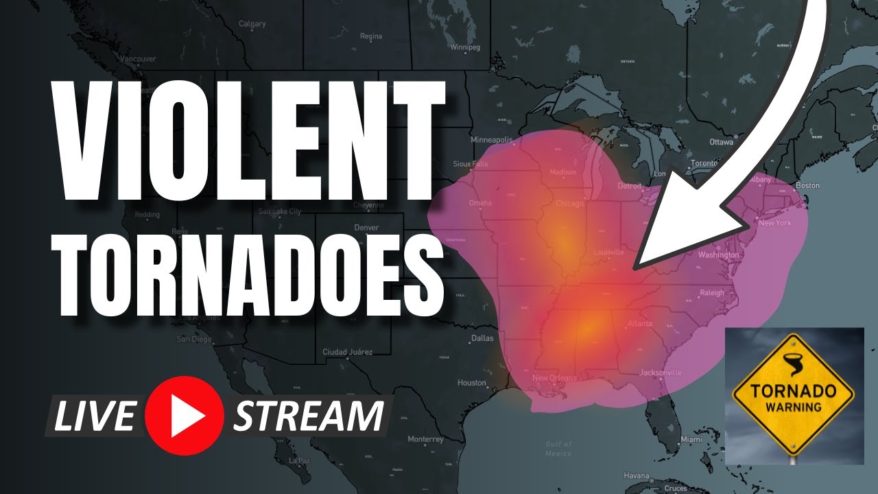 🔴LIVE - VIOLENT Severe Weather Outbreak This Weekend - YouTube