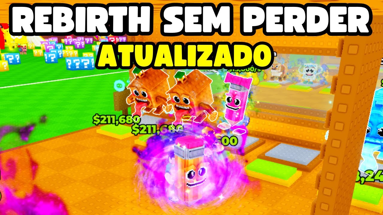 COMO FAZER REBIRTH SEM PERDER O BRAINROT NO QUEBRE UM BLOCO DA SORTE