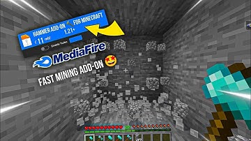 🔨 Quick Quick Mining Hammer Mod in MCPE 1.21+ 💥 | Mine 3x3 Blocks Instantly! 🚀