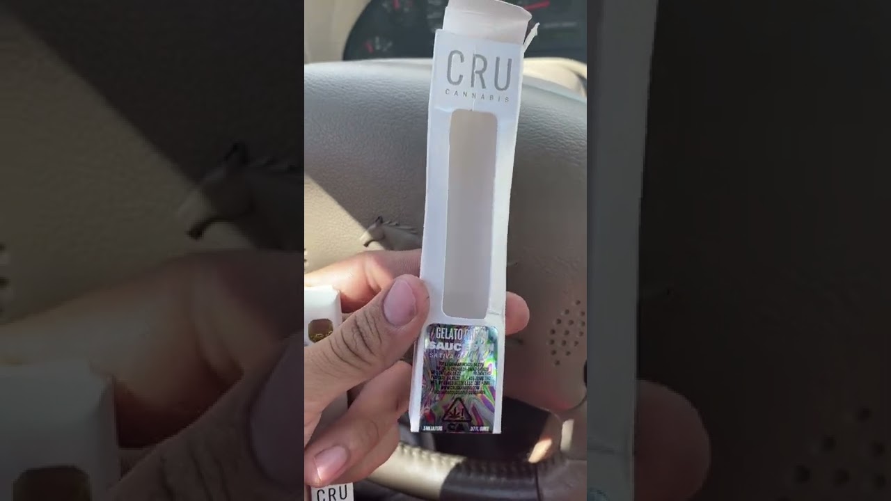 Cru Cannabis Disposable Sauce Vape Pen Review Gelato Dream