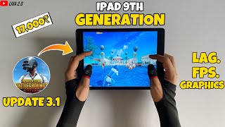 IPAD 9TH GENERATION PUBGM TEST WITH RECORDING 2024🔥FULL HANDCAM+HD4K GRAPHICS BGMI NEW UPDATE 3.1