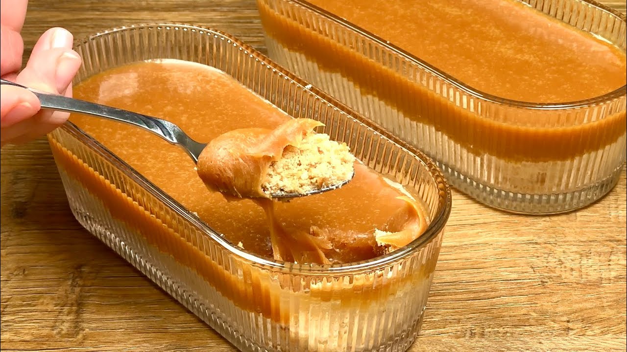 קרמל ביסקוויטים ללא תנור וקמח