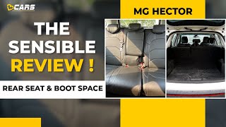 Famous MG Hector Rear Seat & Boot Space Review | Can 3 People Sit In The Rear? | The Sensible Review Wealth