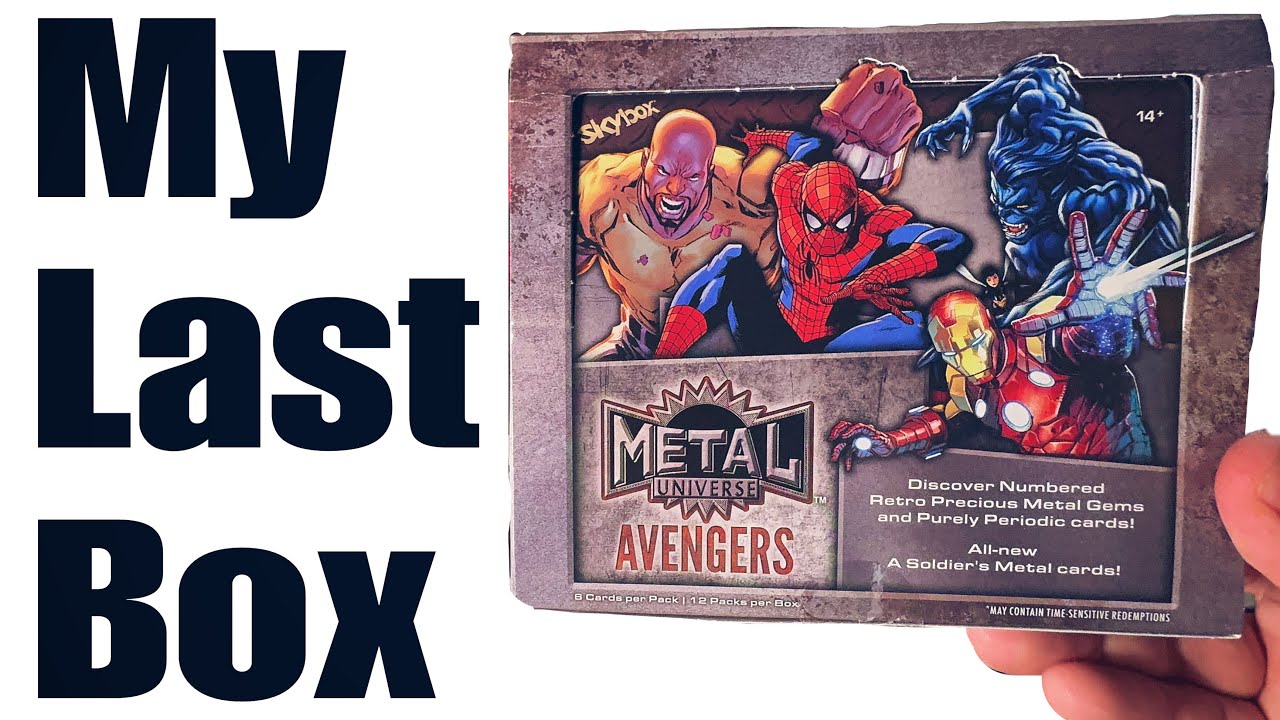 Marvel Metal Universe Avengers and PMG comparison through 