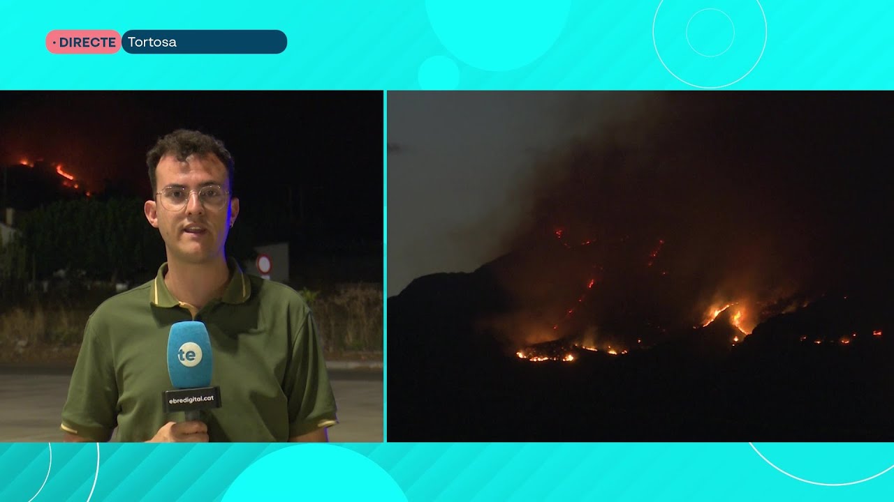 L'Ebre al Dia. Connexió en directe especial a les 22h per conèixer l'estat de l'incendi de Paüls