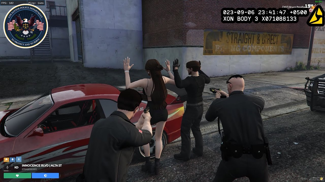 Pull Over Sırasında Kaçmaya Çalışan Çift Memura Silah Çekti | LSPD Türkiye #fivemtr