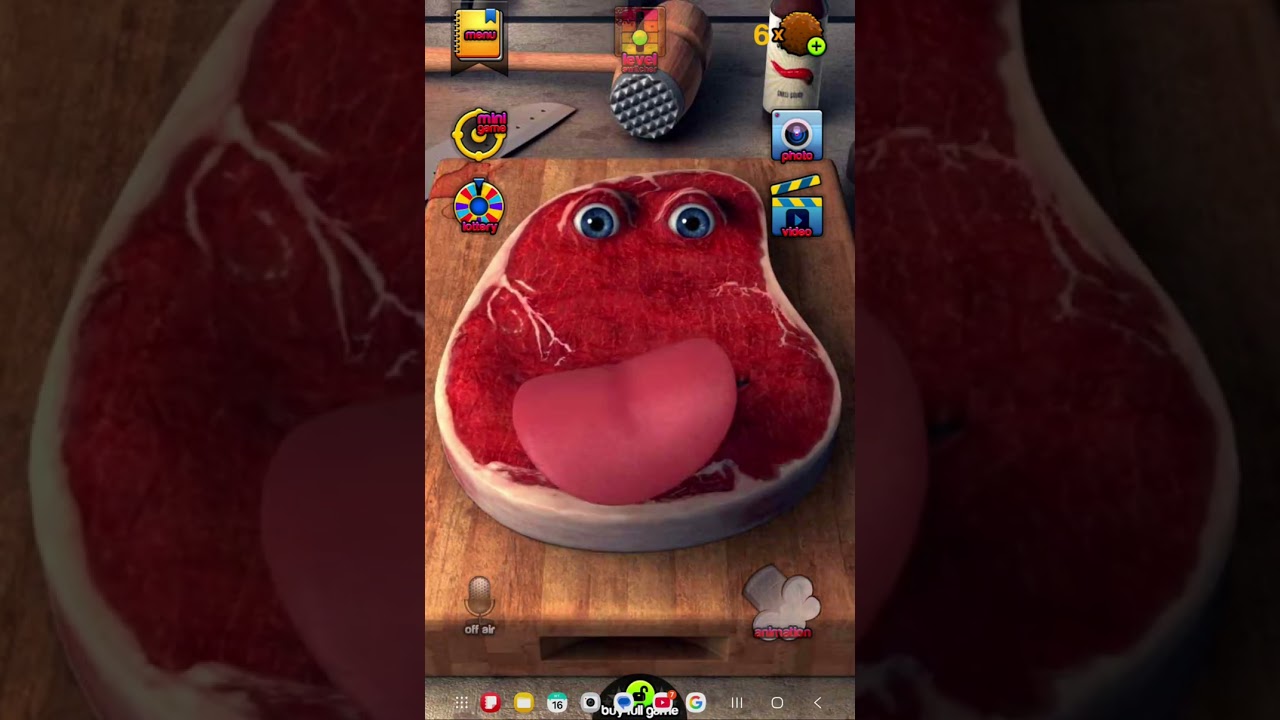 Game of today: Charile the steak