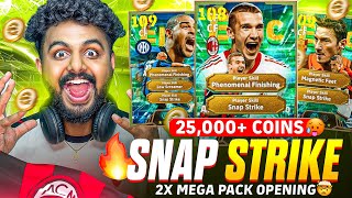 25,000 COINS🤑 SNAP STRIKE PACK OPENING😱🔥 109 ADRIANO + 107 SHEVCHENKO + 108 TOTTI🤯 CAN WE PACK THEM🤔