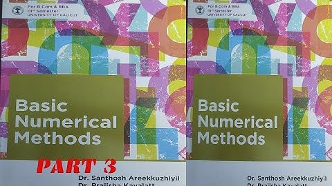 Calicut university B.Com/BBA 3rd sem///Basic Numerical Methods/chapter 1 - part 3
