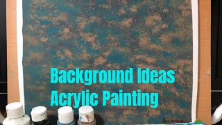 Background Ideas Acrylic Painting | Quick and Easy Background Part 1