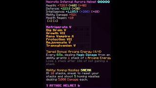 Spending 13 BILLION to FIFTEEN star Infernal Aurora Armor (Hypixel Skyblock)