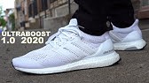 Adidas Ultra Boost 2 0 Triple White Review And On Feet Youtube