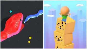 Snake Clash.io vs Cube Surfer - (All ASMR Game, New Update)