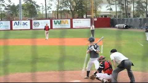 Danny Mars - 2014 Chipola Baseball - 04-04-14 Home Run off the Light Pole