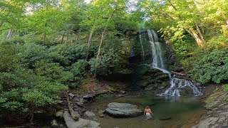 Catawba Falls by Drone! -In 4K - Number 1 in the 4 part Catawba Falls series.