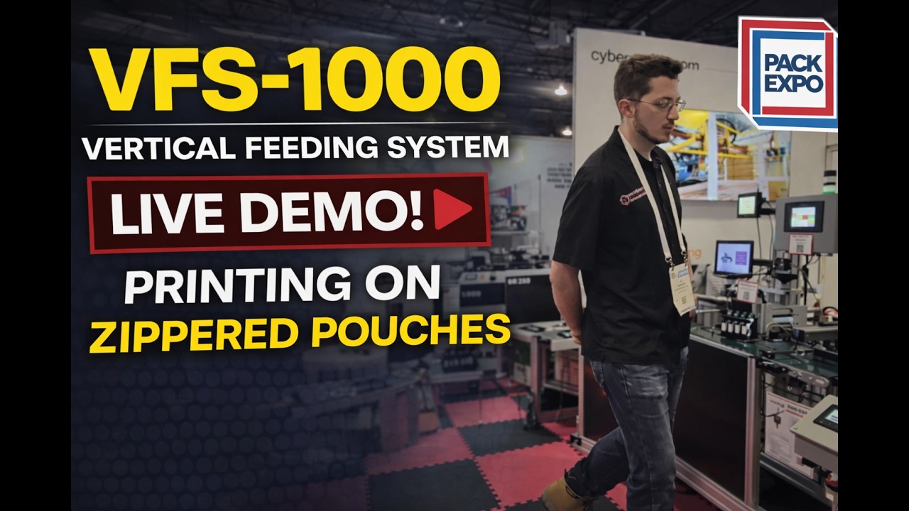 VFS-1000 Vertical Feeding System | Printing Zippered Pouches at PACK EXPO 2026