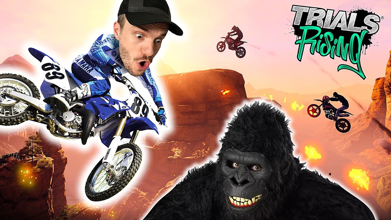 CUIDADO com o GORILA MOTOQUEIRO no TRIALS RISING do PS4 - Brancoala Games