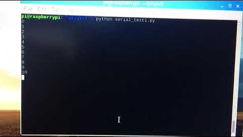 Arduino와 RaspberryPi 시리얼 통신