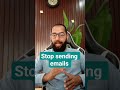 short | stop sending emails | #retentionemailmarketing