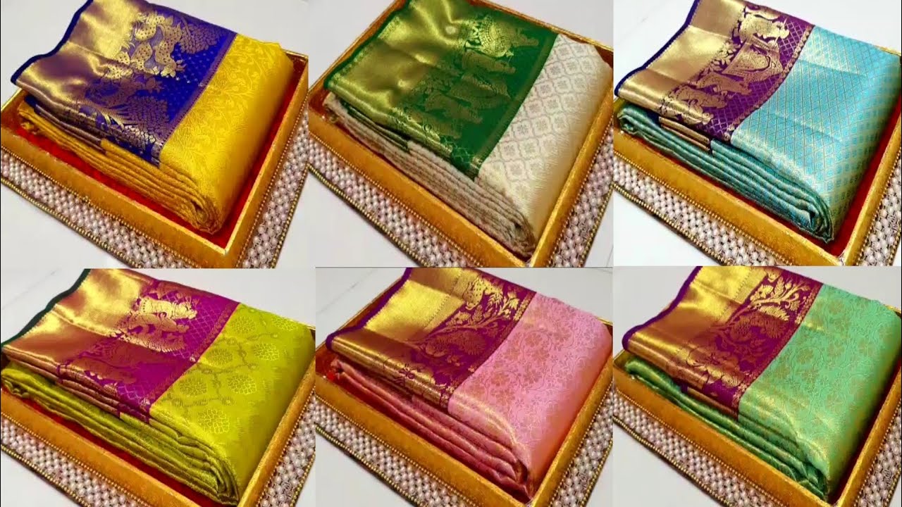 Pure Kanchipuram silk pattu sarees with price||Wedding collection||Jhanvika Fashions & Vlogs