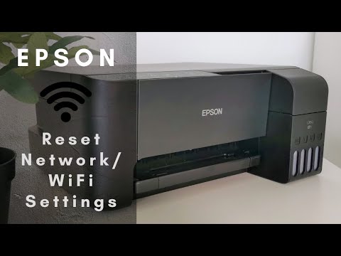 How to reset network or WiFi settings of Epson printer L3150