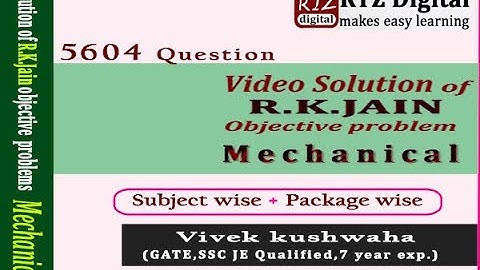 R.K JAIN Video solution details | Subject wise & package wise | Vivek sir