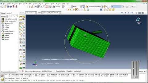 Abaqus impact-  Simulation oblique impact of bullet to the armor
