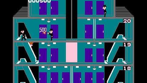 Elevator Action Japan intro - Nintendo Entertainment System (NES)