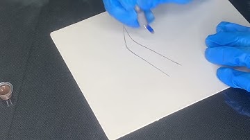 Eyebrow microblading on practice skin part 2 : transition strokes guide