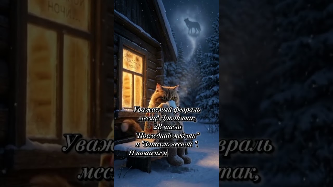 #февраль#юмор#позитив#видео#весна#кот#котики