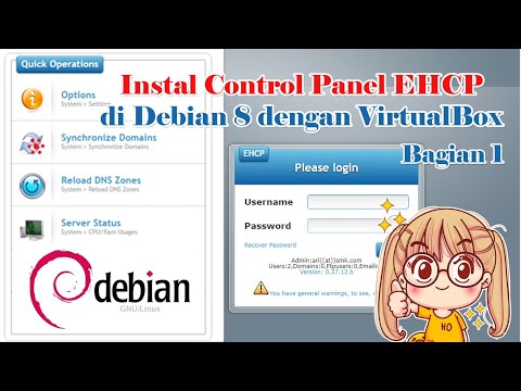 Tutorial Cara Instal Control Panel EHCP di Debian 8 dengan VirtualBox Bagian 1