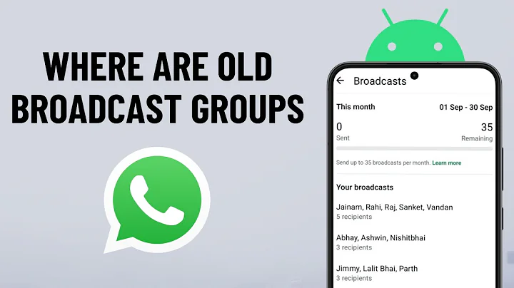 How to Find Old Broadcast Lists on WhatsApp Android