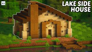 Minecraft : How to Build a Lake Side House | Simple & Easy