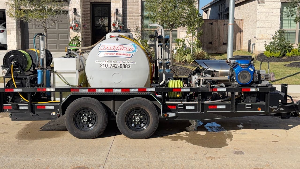 Residential driveway cleaning