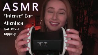 ✨ASMR✨ Ear Cupping w/ Gloves! Feat. Wood Tapping!