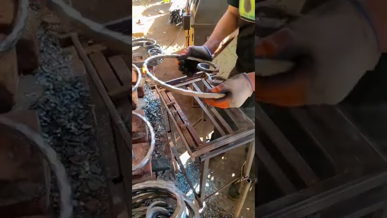 Bending welding process for outdoor iron door part- Good tools and machinery make work easy