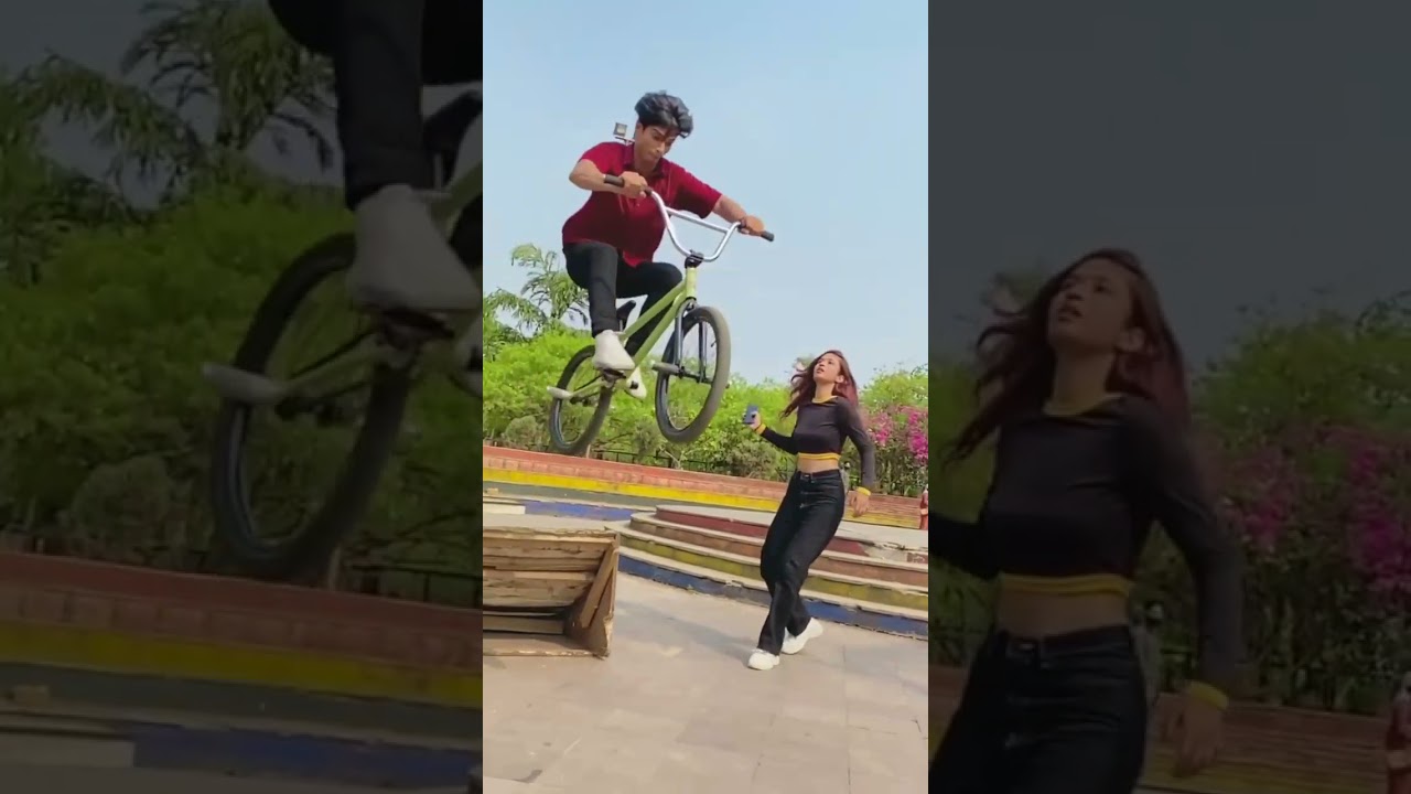BMX stunt short video 