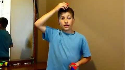Learn 3 ball Juggling Trick: Off The Head (Tutorial)