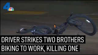 Hit and Run Driver Strikes Two Brothers on Bikes, Killing One | NBCLA