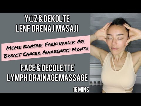 YÜZ&DEKOLTE LENF DRENAJ MASAJI, MEME KANSERİ FARKINDALIK AYI. FACE LYMPH DRAINAGE MASSAGE