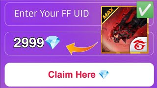 Enter Uid & Claim 2999💎 Free In Free Fire Max ! Free Fire Max Free Diamond ! How To Get Free Diamond screenshot 2