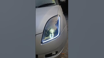 Maruti Suzuki Swift headlight projector & DRL  upgrade # EVO BANGALORE #RUPESH
