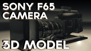 Cinema 4D R16 3d modeling, texturing and animation - Sony F65 Camera