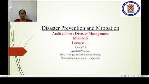 Disaster prevention & mitigation Part 1