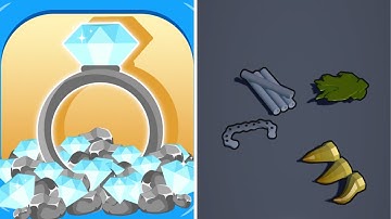 Separate and Merge 💎💍💠 Gameplay iOS - Merging Elements