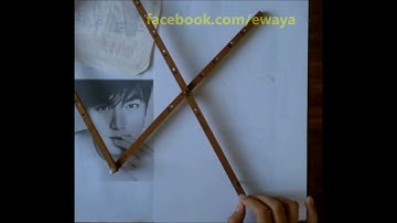 Lee Min Ho Drawing part 1 (how to use pantograph)