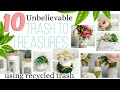 🌟 10 Recycled Trash to Treasures | Using Trash to Create Treasures | DIY Farmhouse decor