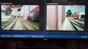 Testing Choo Choo Vision "Conductor-cam": Riding on car. NB: Bad phone video of PC screen, no sound.