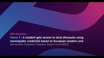 EBSI DEMO DAY Demo 3: Municipality Credentials